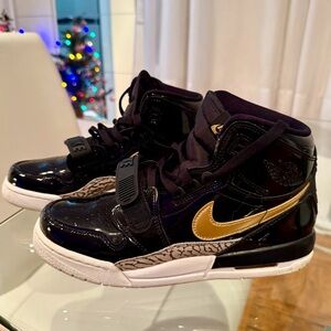 Black and Gold Jordans